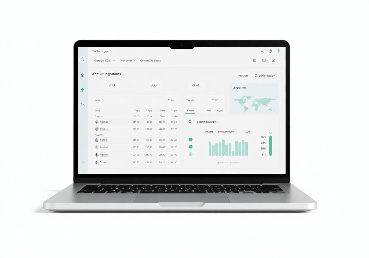ระบบ dashboard เชื่อมต่อบัญชี